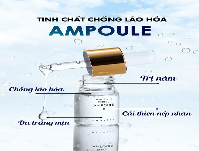 Serum Hanvely rat lanh tinh - Serum trị nám tàn nhang Hanvely – "siêu phẩm" làm đẹp da cho các nàng